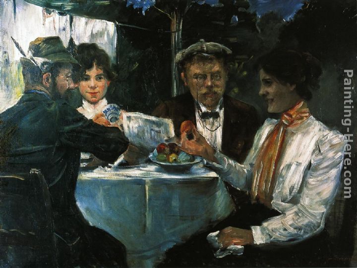 In Max Halbe's Garden painting - Lovis Corinth In Max Halbe's Garden art painting